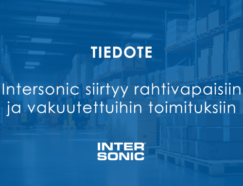 Intersonic siirtyy rahtivapaisiin ja vakuutettuihin toimituksiin