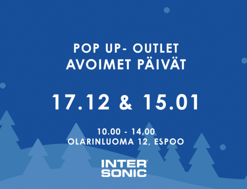 Intersonicin POP UP -outlet avaa ovensa Olarinluomassa