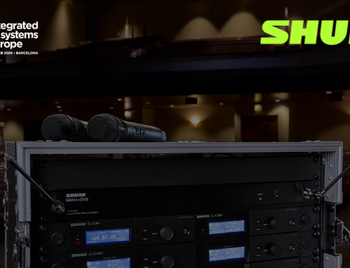 Intersonic paikalla esittelemässä Shuren uutuuksia ISE-messuilla