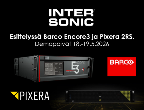 Barco Encore3 & Pixera 2RS – demopäivät 18.–19.5. Espoossa