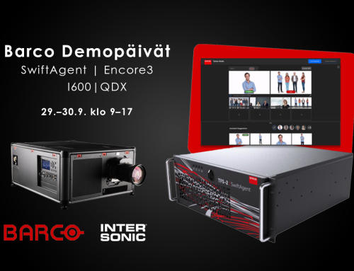 Barco SwiftAgent, Encore3, I600 ja QDX: Barco demopäivät 29.–30.9. Espoossa